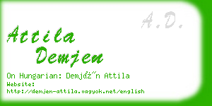 attila demjen business card